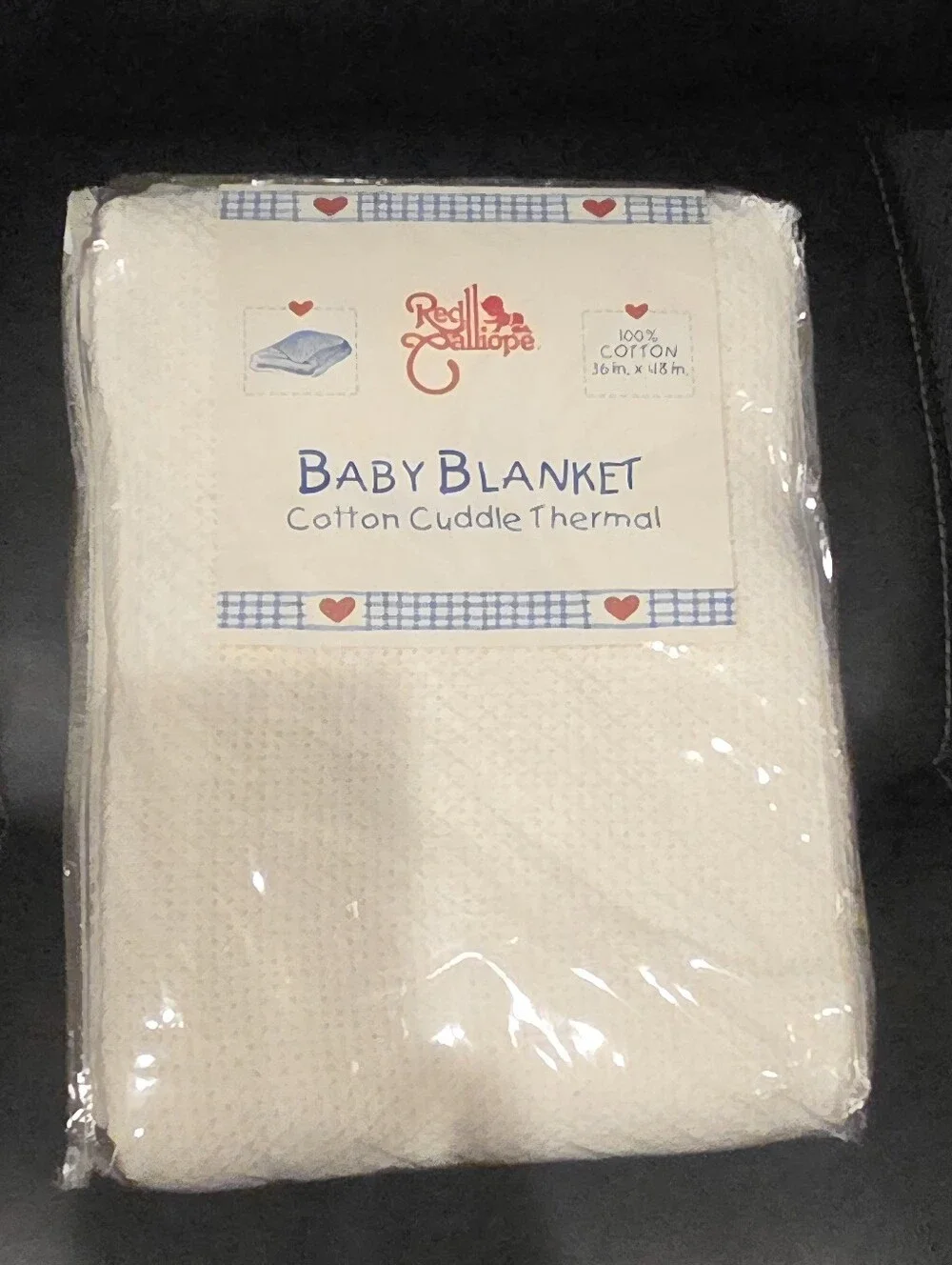 100% Cotton Cuddle Thermal Baby Blanket